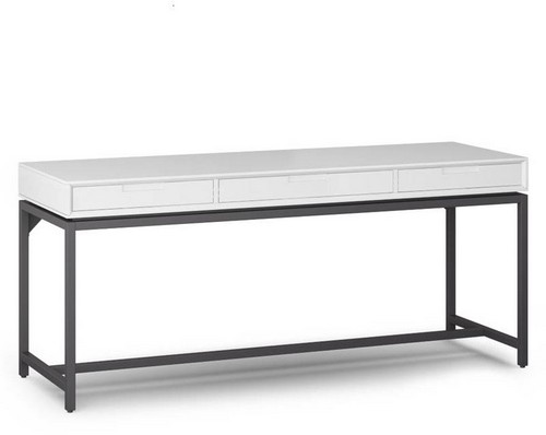 Drevený písací stôl White Simpli Banting 72 Solid